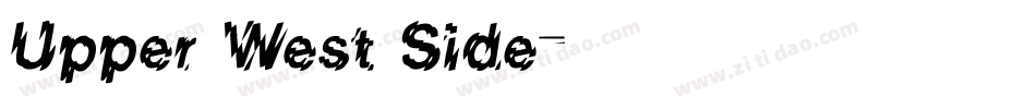 Upper West Side字体转换